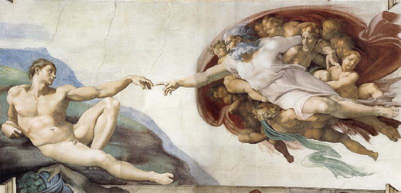 Michelangelo Buonarroti The Creation of Adam China oil painting art